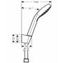 Душевой набор Hansgrohe Croma Select E Vario, с шлангом 160 см, 26413400