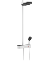 Душевая система Hansgrohe Pulsify Showerpipe 260, 2j, EcoSmart, матовый белый, 24241700