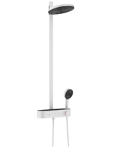 Душевая система Hansgrohe Pulsify Showerpipe 260, 2j, термостат, матовый белый, 24240700