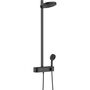 Душевая система Hansgrohe Pulsify Showerpipe 260, 2j, термостат, матовый черный, 24240670