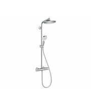Душевая система с термостатом Hansgrohe Crometta S 240 Showerpipe, EcoSmart, 27268000