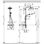 Душевая стойка с термостатом Hansgrohe Showerpipe 280, 1jet, 26790000