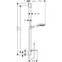 Душевая стойка Hansgrohe Raindance Select Е 120, 3jet, 90 см, 26621400
