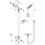 Душевой набор Hansgrohe Croma Select E Multi, EcoSmart, штанга 65 см, 26581400