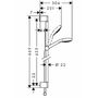 Душевой набор Hansgrohe Croma Select E Vario, EcoSmart, штанга 65 см, 26583400