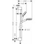 Душевой набор Hansgrohe Crometta, 1jet, штанга 90 см, 26537400