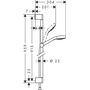 Ручной душ Hansgrohe Croma Select, 1j, шлифованный матовый хром, 26815340