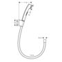 Гигиенический душ для псевдобиде Hansgrohe, шланг Isiflex 160 см, 32128000