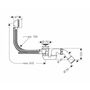 Скрытая часть Hansgrohe Flexaplus, слив/перелив для нестандартных ванн, 58141180