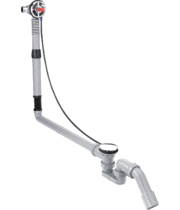 Скрытая часть излива Hansgrohe Exafill S, слив/перелив для нестандартных ванн, 58116180
