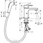 Набор для биде Hansgrohe Vernis Shape, хром, 71216000