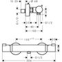 Термостат для душа Hansgrohe Ecostat Comfort, 13116340