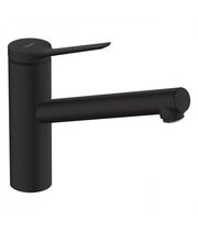 Кухонный смеситель Hansgrohe Zesis M33 150, черный матовый, 74802670