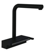 Смеситель для кухни Hansgrohe Aquno Select M81 250, высокий излив, черный, 73836670