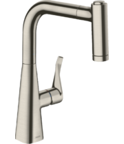 Смеситель для кухни Hansgrohe Metris M71 220, с вытяжным душем, 73800800