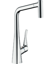 Смеситель для кухни Hansgrohe Metris M71 320, с вытяжным душем, 73801000
