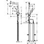 Смеситель для кухни Hansgrohe Metris M71 320, высокий излив, 73828000