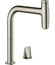 Смеситель для кухни Hansgrohe Metris Select M71 200, с вытяжным душем, нерж, 73819800