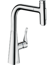 Смеситель для кухни Hansgrohe Metris Select M71 240, с вытяжным душем, 73822000
