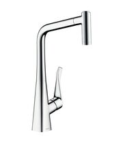 Смеситель для кухни Hansgrohe Metris, выдвижной излив, 14820000
