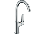 Смеситель Hansgrohe Logis 210, поворотный изл..
