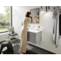 Смеситель для раковины Hansgrohe Finoris 100, с донным клапаном, матовый белый, 76010700
