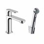 Смеситель для раковины Hansgrohe Rebris S 110, без гарнитура, гигиенический душ, 72215000