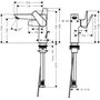Смеситель для раковины Hansgrohe Talis Е 150, 71754340