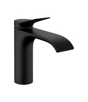 Смеситель для раковины Hansgrohe Vivenis 110, CoolStart, с гарнитуром, черный матовый, 75023670