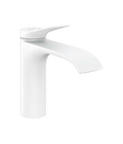 Смеситель для раковины Hansgrohe Vivenis 110, без донного клапана, матовый белый, 75022700