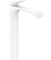 Смеситель для раковины Hansgrohe Vivenis 250, с донным клапаном, матовый белый, 75040700