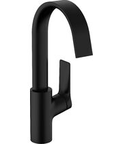 Смеситель поворотный Hansgrohe Vivenis 210, с донным клапаном, черный матовый, 75030670