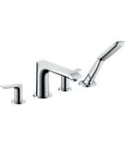 Смеситель на край ванны Hansgrohe Metris, 4 отверстия, 31442000