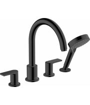 Смеситель на край ванны Hansgrohe Vernis Blend, 4 отв, матовый черный, 71456670