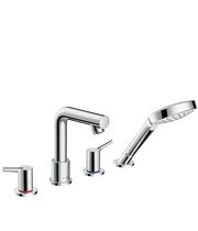 Врезной смеситель для ванны Hansgrohe Тalis S, 4 отверстия, 72419000
