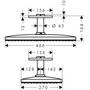 Верхний душ Hansgrohe Rainmaker Select 460, 1jet, потолочный, 24002600