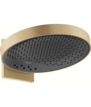 Верхний душ с настенным держателем Hansgrohe Rainfinity 360 3jet, шлифованая бронза, 26234140