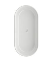 Каменная ванна Laufen Val 230282 160x75 с ножками, встроенный перелив