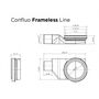 Душевой лоток Pestan Confluo Frameless Line 450, 13701229