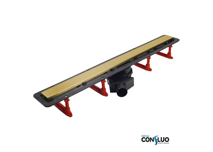 Душевой лоток Pestan Confluo Frameless Line 650 Gold, 13701222