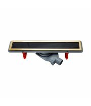 Душевой лоток Pestan Confluo Premium Black Glass Line 750 Gold, 13100098