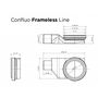 Душевой лоток Pestan Confluo Premium Line 950 White Glass, 13000352