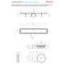 Душевой лоток Pestan Confluo Premium White Glass Line 550 Gold, 13100090