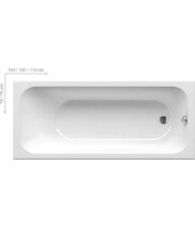 Акриловая ванна Ravak Chrome Slim 150х70, C721300000