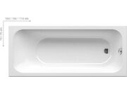 Акриловая ванна Ravak Chrome Slim 170х75, C74..