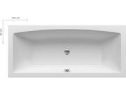 Акриловая ванна Ravak Formy 02 Slim 180x80, C..