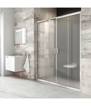 Душевая дверь Ravak Blix Slim BLSDP2-110 черный + транспарент, X0PMD0300Z1