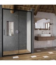 Душевая дверь Ravak Blix Slim BLSRV2-80 черный + транспарент, X1LM40300Z1