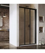 Душевая дверь Ravak Supernova ASDP3-110 черный+грейп, 00VD03R2ZG