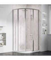 Душевая дверь Ravak Supernova SKCP4-80, 195 см, сатин+транспарент, 3114OU02Z1